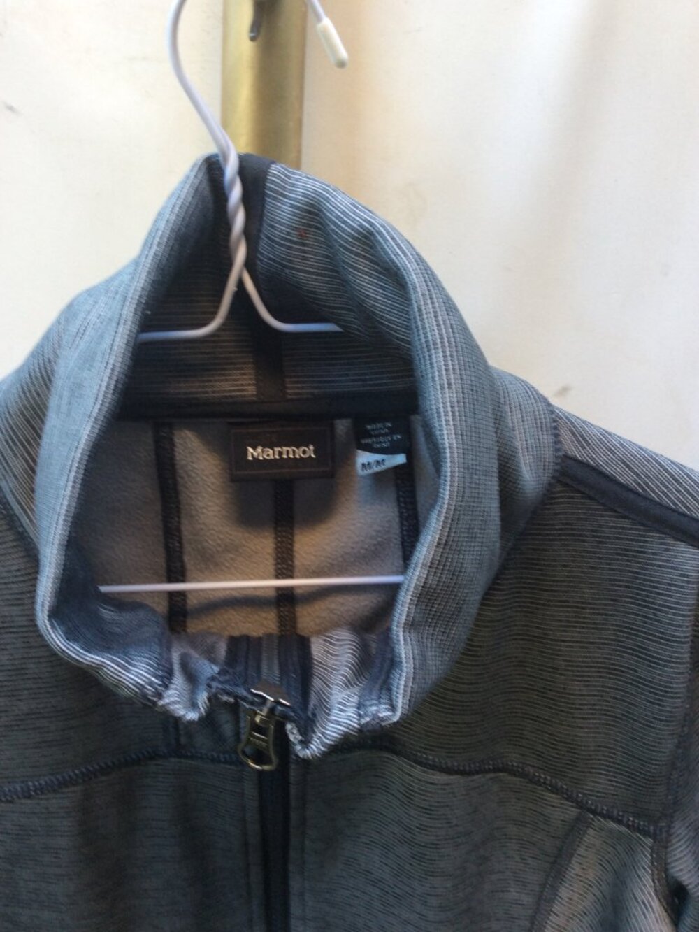 Marmot Gray Textured Full Zip Performance Jacket Size M - Picture 2 of 4